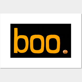 Boo Halloween Minimalistic Posters and Art